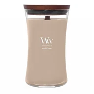Świece - Patchouli Creme - Woodwick - duża świeca zapachowa z drewnianym knotem - nowość 2025 - miniaturka - grafika 1