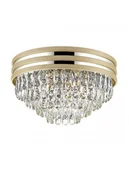 Lampy sufitowe - Zuma Line Lampa sufitowa C0525-05A-P7D7 czarny,złoty kryształ,metal - miniaturka - grafika 1