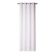 Firany - SPLENDID Firana na przelotkach UNIQUE 140 x 260 cm biała z pomponikami - miniaturka - grafika 1