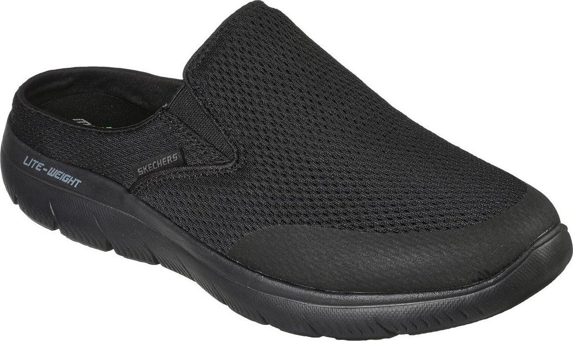 Skechers Skechers męskie czarne klapki Summits Vindicator 232296 BBK black 42,5