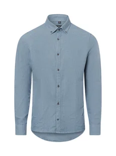 Nils Sundström Męska koszula casual Mężczyźni Slim Fit Bawełna niebieski w kratkę, S - Koszule męskie - miniaturka - grafika 1