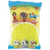 Prace ręczne dla dzieci - Hama 201-34 - neon żółty - 3000 koralików midi - miniaturka - grafika 1