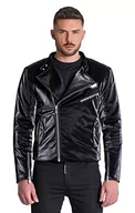 Kurtki męskie - Gianni Kavanagh Męska kurtka Black Berlin Biker Jacket, czarny, L - miniaturka - grafika 1