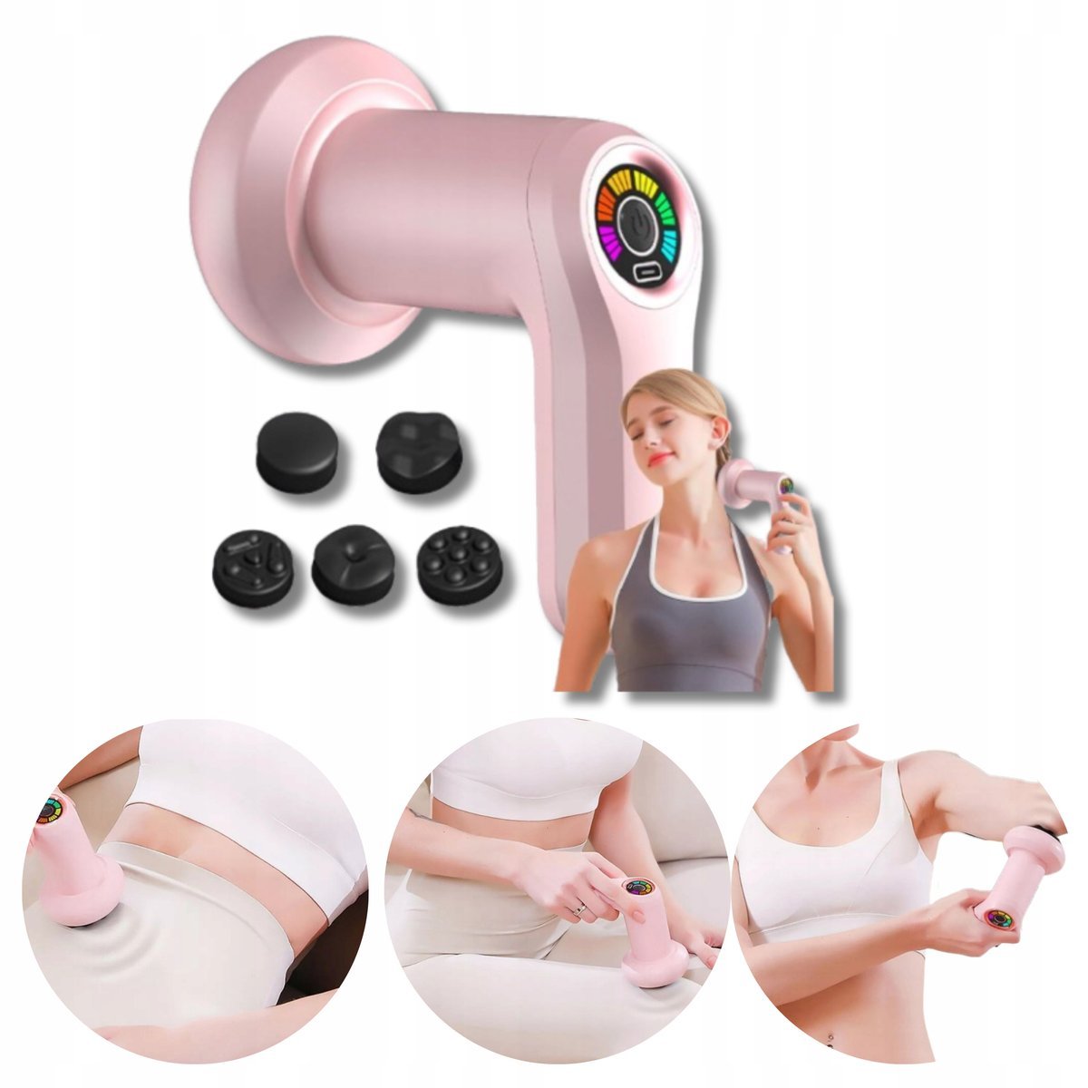 BODY RELAX 5w1 Masażer Do Ciała Redukcja Cellulitu 6 Trybów Na Prezent