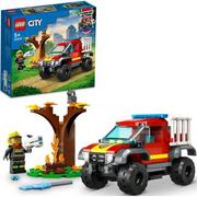 Klocki - LEGO City Wóz strażacki 4x4 – misja ratunkowa 60393 - miniaturka - grafika 1