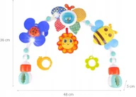 Zawieszki dla dzieci i niemowląt - PAŁĄK Z ZABAWKAMI ZAWIESZKA na ŁÓŻECZKO WÓZEK FOTELIK GRYZACZKI GRZECHOTKI - miniaturka - grafika 1