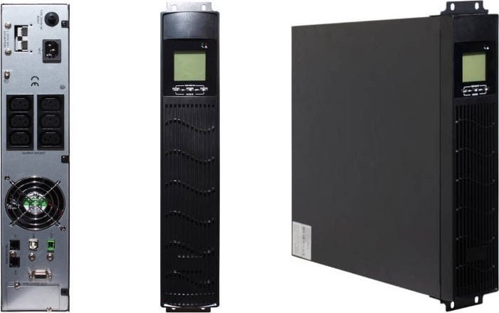 IPS-UPS RTS-ON-1K0-2U-LCD-BC36 - Zasilacz UPS Online, 1000VA/900W, RACK 19, Zewnętrzna Kaseta Bateryjna