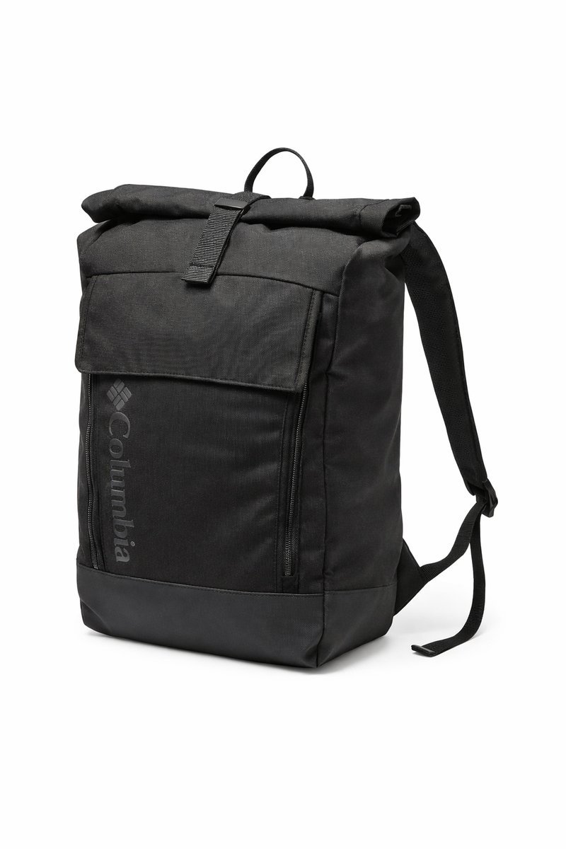 COLUMBIA CZARNY PLECAK MIEJSKI Z KIESZONKĄ I KLASYCZNY RYGIEL 47x32x14 I4A