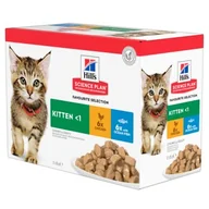 Mokra karma dla kotów - Hill's Science Plan Kitten wielopak Ryba i kurczak 24x85 g - miniaturka - grafika 1