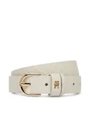 Paski - Tommy Hilfiger Pasek Damski Ess Effortless 2.5 Go Mono AW0AW18856 Biały - miniaturka - grafika 1