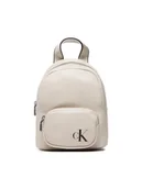 Plecaki - Calvin Klein Jeans Plecak Sleek Campus Bp22 Solid K60K610087 Beżowy - miniaturka - grafika 1