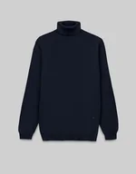 Swetry męskie - Sweter męski goriano golf granatowy - miniaturka - grafika 1