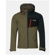 Kurtki męskie - Męska kurtka softshellowa Kilpi Ontavio-M Rozmiar: XXL / Kolor: ciemnozielony - miniaturka - grafika 1