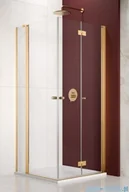 Kabiny prysznicowe - Radaway Nes Gold KDD B / KDD II kabina 80x80cm prawa złoty połysk przejrzyste 10024080-09-01R/10016080-09-01L - miniaturka - grafika 1