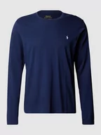 Koszulki męskie - Bluzka z długim rękawem z bawełny z wyhaftowanym logo - miniaturka - grafika 1