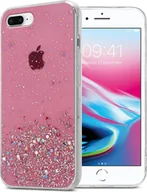 Etui i futerały do telefonów - Etui ochronne Cadorabo do Apple iPhone 7 PLUS / 7S PLUS / 8 PLUS w kolorze różowym Etui na telefon komórkowy Etui z TPU Etui z brokatem - miniaturka - grafika 1