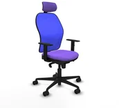 Fotele i krzesła biurowe - Krzesło Biurowe z Zagłówkiem Piqueras y Crespo 1D036N2 Liliowy - miniaturka - grafika 1