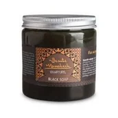 Mydła - Beaute Marrakech Naturalne Czarne Mydło SAVON NOIR w postaci czarnej pasty do twarzy i ciała 200g - miniaturka - grafika 1