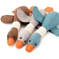 Zabawki dla psów - Pluszowa Zabawka Dla Psa Kaczka 33 Cm Szarpak Gryzak Piszczałka - miniaturka - grafika 1