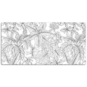 Podkładki na biurko - Mata ochronna na biurko Szkic tropikalny 120x60 cm - miniaturka - grafika 1