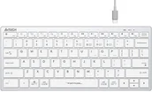 Klawiatury - A4 Tech A4tech Klawiatura FBX51C, klawiatura biurowa, membránowa, bezdrátowa, CZ/SK, Biały - miniaturka - grafika 1