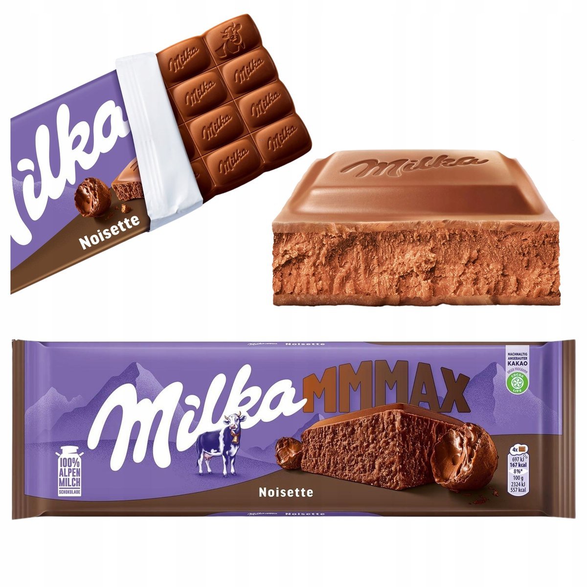 MILKA CZEKOLADA NOISETTE 250G