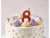 Urodziny dziecka - Świeczka cyferka 8 - 1 szt. - miniaturka - grafika 1