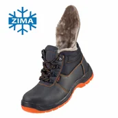 Obuwie robocze - Trzewiki ZIMA skóra bezpieczne ocieplane metalowy podnosek antyelektrostatyczne absorpcja energii w pięcie wkładka antyprzebiciowa podeszwa PU/PU warsztat magazyn kierowca logistyka URG-106S3 43 - miniaturka - grafika 1