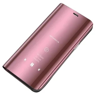 Clear View Case futerał etui z klapką Huawei Y5 2019 / Honor 8S różowy - Etui i futerały do telefonów - miniaturka - grafika 1