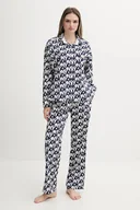 Piżamy damskie - Dkny piżama damska kolor granatowy bawełniana YI90048 - DKNY - miniaturka - grafika 1