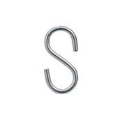 Haki, szakle i karabinki - Standers Hak S otwarty 2 mm 25x8 mm ocynk 10 kg 4 sztuki - miniaturka - grafika 1