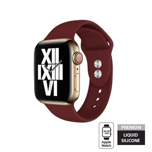Apple Crong Pasek Crong Liquid Band Pasek Watch 38/40 mm bordowy CRG-40LQB-BDX - Akcesoria do smartwatchy - miniaturka - grafika 1