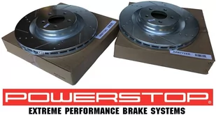Przednia WIERCONA NACINANA tarcza hamulcowa POWERSTOP 360mm Dodge Challenger SRT Scat Pack - Tarcze hamulcowe - miniaturka - grafika 4