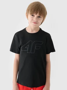4F T-shirt z nadrukiem chłopięcy - czarny 158 (12-13 lat) - Koszulki dla chłopców 4F T-shirt z nadrukiem chłopięcy - czarny 158 (12-13 lat) - Koszulki dla chłopców - miniaturka - grafika 1