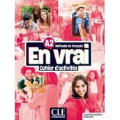 Książki do nauki języka francuskiego - En vrai ćwiczenia A2 - miniaturka - grafika 1