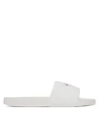 Klapki i japonki damskie - Calvin Klein Jeans Japonki Slide Monogram Wn Logo Ck YW0YW01967 Biały - miniaturka - grafika 1