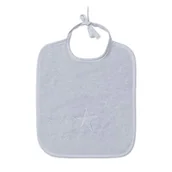 Śliniaki i fartuszki - MÖVE Stars Śliniak, srebrny, 29 x 34 cm - miniaturka - grafika 1