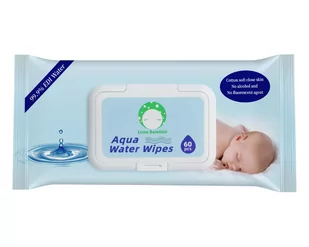 Luna Bambini Aqua Water Wipes Chusteczki wodne 60 szt. - Chusteczki nawilżane - miniaturka - grafika 1