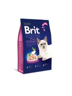 Brit Premium Cat New Adult Chicken 0,3 kg - Sucha karma dla kotów - miniaturka - grafika 1