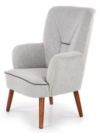Fotele - Skandynawski jasnoszary wypoczynkowy fotel do pokoju Z3-Z75 - miniaturka - grafika 1