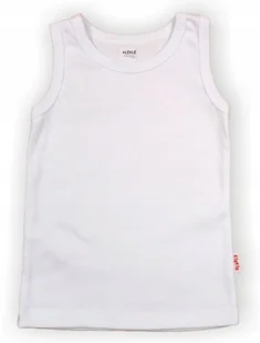 PODKOSZULKA Koszulka bez rękawka KOLOR Biały r 104 KLEKLE - Body dla niemowląt - miniaturka - grafika 1