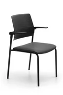 Krzesła - Krzesło, składane podłokietnikami, Shift, szary - miniaturka - grafika 1