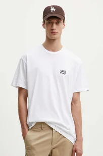 Vans t-shirt bawełniany męski kolor biały z nadrukiem VN0A7TLGWHT1 - Koszulki męskie - miniaturka - grafika 1
