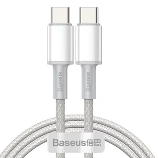 Baseus kabel USB Typ C - USB Typ C szybkie ładowanie Power Delivery Quick Charge 100 W 5 A 1 m biały (CATGD-02) - Kable komputerowe i do monitorów - miniaturka - grafika 1