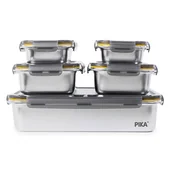 Pojemniki kuchenne - Zestaw pojemników na żywność PIKA PKSET5 (5 szt.) - miniaturka - grafika 1
