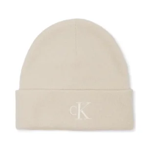 CALVIN KLEIN JEANS Czapka MONOGRAM EMBRO - Czapki damskie - miniaturka - grafika 1