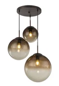 Lampy sufitowe - Globo Lighting Szklana lampa wisząca Varus amber 51 cm - miniaturka - grafika 1