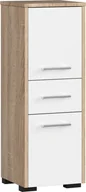 Szafki łazienkowe - 3xEliving KORALIA D2SZ1 wysoka szafka łazienkowa w kolorze dąb sonoma/biały 85x30x30 - miniaturka - grafika 1