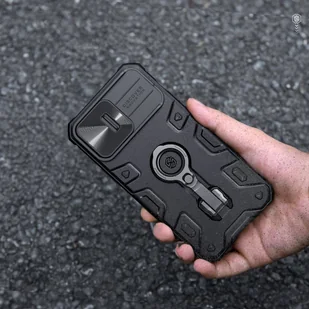 Nillkin CamShield Armor Pro Magnetic Case etui iPhone 14 Pro magnetyczny pokrowiec MagSafe z osłoną na aparat niebieskie - Etui i futerały do telefonów - miniaturka - grafika 9