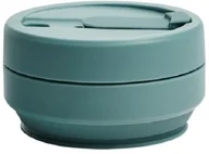 Shakery i bidony sportowe - STOJO Kubek Pocket Eucalyptus 355ml składany - miniaturka - grafika 1